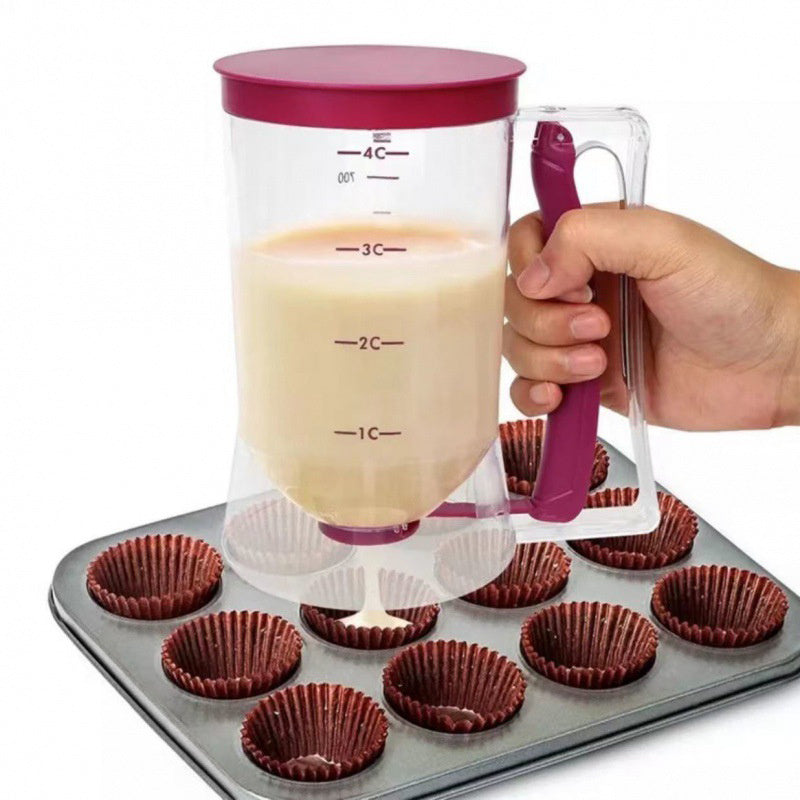 Accurate Cupcake Batter Dispenser Tool - Easy Mess-Free Measuring Funnel with Handheld Design for Perfect Baking Results - Essential Kitchen Gadget for Home Bakers - The Superior Findings Depot