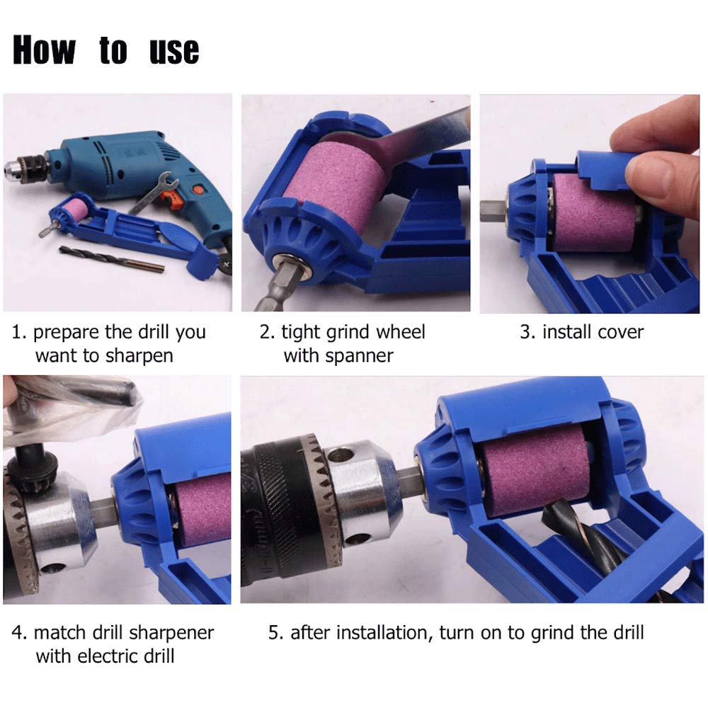 1pc Portable Drill Bit Sharpener With Grinding Wheel For Quick And Easy Sharpening Of Nail Drill Bits, Sharp And Ready - The Superior Findings Depot