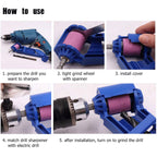 1pc Portable Drill Bit Sharpener With Grinding Wheel For Quick And Easy Sharpening Of Nail Drill Bits, Sharp And Ready - The Superior Findings Depot