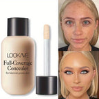 Lightweight Small Mini Bottle Liquid Concealer - Full Coverage For Acne, Dark Circles, And Blemishes, Travel Size - The Superior Findings Depot