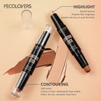 PECOLOVERS Double Head Highlight Pen Face Make Up Liquid Waterproof Contouring Foundation Contour Makeup Concealer Stick Pencil Cosmetics - The Superior Findings Depot