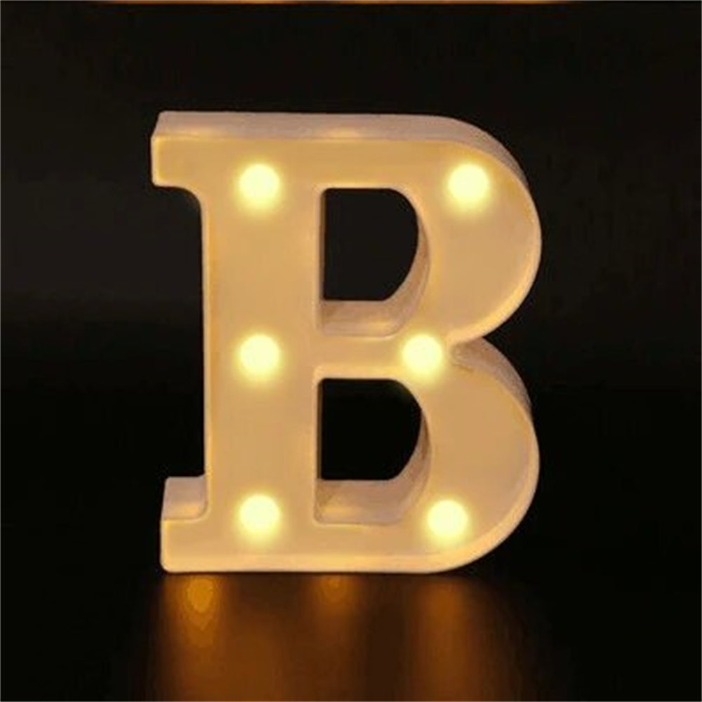 Charming 16cm LED Alphabet & Number Night Lights - Battery-Powered, Warm White Glow for Cozy Home Ambiance, Weddings, Birthdays, Christmas Decor - High-Quality, Easy to Install, Lights for Decoration - The Superior Findings Depot