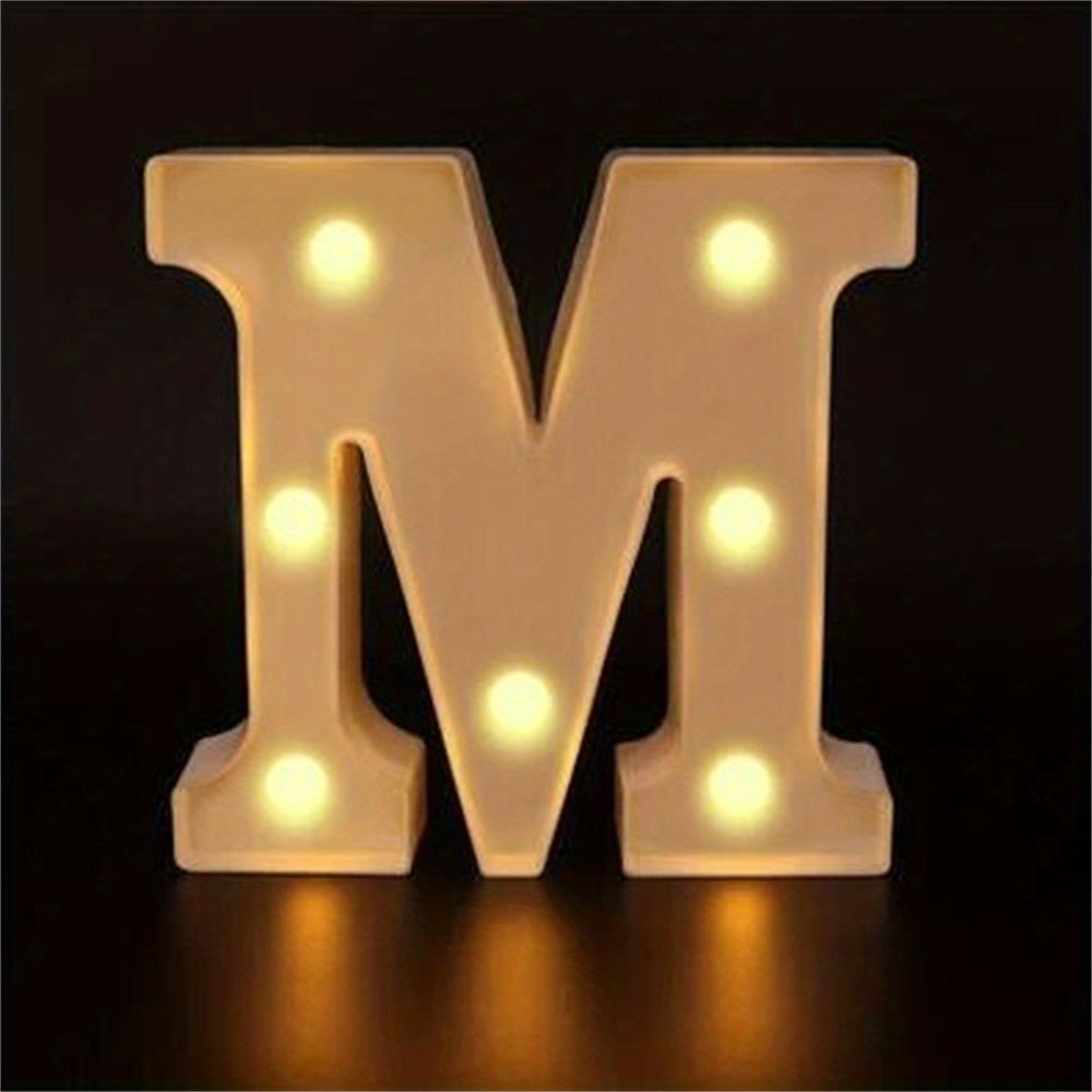 Charming 16cm LED Alphabet & Number Night Lights - Battery-Powered, Warm White Glow for Cozy Home Ambiance, Weddings, Birthdays, Christmas Decor - High-Quality, Easy to Install, Lights for Decoration - The Superior Findings Depot