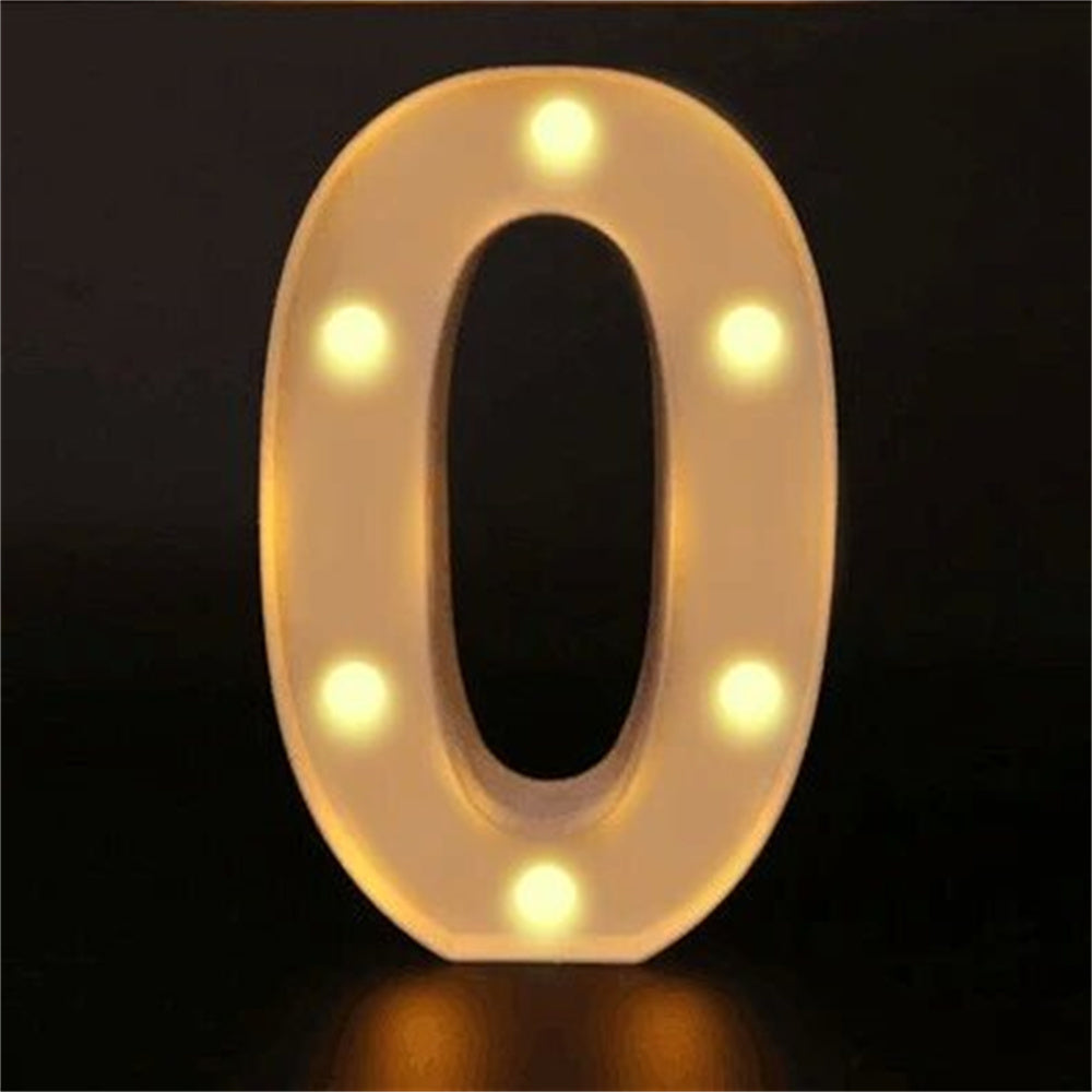 Charming 16cm LED Alphabet & Number Night Lights - Battery-Powered, Warm White Glow for Cozy Home Ambiance, Weddings, Birthdays, Christmas Decor - High-Quality, Easy to Install, Lights for Decoration - The Superior Findings Depot
