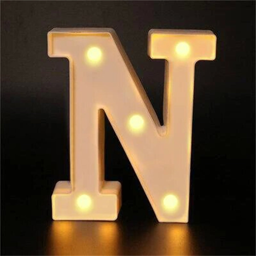 Charming 16cm LED Alphabet & Number Night Lights - Battery-Powered, Warm White Glow for Cozy Home Ambiance, Weddings, Birthdays, Christmas Decor - High-Quality, Easy to Install, Lights for Decoration - The Superior Findings Depot