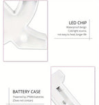 Charming 16cm LED Alphabet & Number Night Lights - Battery-Powered, Warm White Glow for Cozy Home Ambiance, Weddings, Birthdays, Christmas Decor - High-Quality, Easy to Install, Lights for Decoration - The Superior Findings Depot