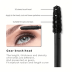 3D Fiber Mascara - Long Black Lash Extension, Waterproof Eye Makeup, Curling & Defining, All Skin Types, Smudge-Proof Formula, Long-Lasting Wear - The Superior Findings Depot