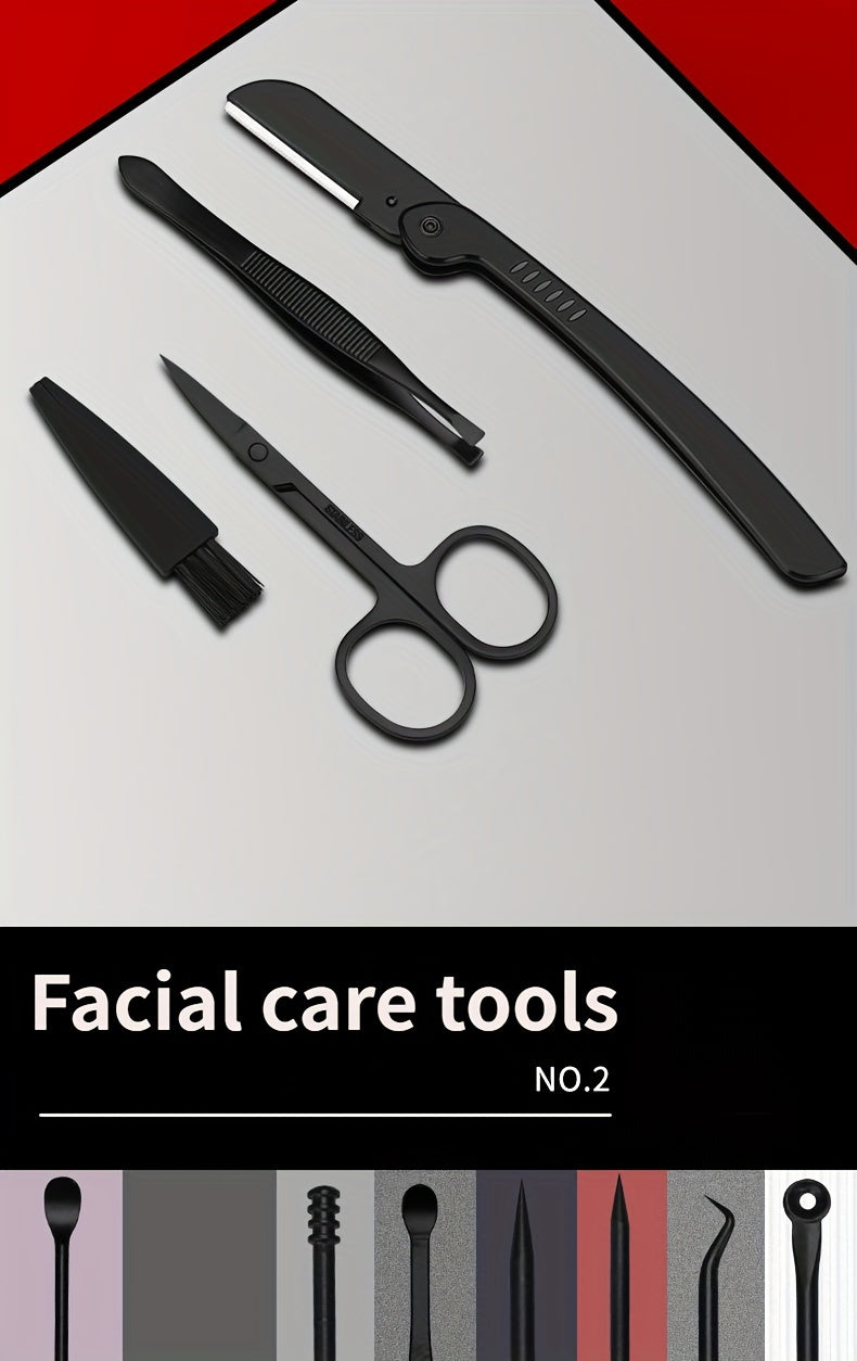 A Set of Nail Clippers And Grooming Tools with 8/15/24pcs, Includes a Portable Travel Case, Clippers, And Scissors, a Professional Foot Nail Trimming Kit, And a Travel Grooming Tool Set. - The Superior Findings Depot