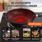 Cast Iron Skillet Nonstick Fry Pan, Dishwasher Safe, Induction Compatible, Lightweight Smokeless Frying Pan for Gas & Smooth Surface Stovetops, for Steak, Pancakes, Breakfast - The Superior Findings Depot