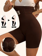 Tummy Control High Waist Sports Shorts, Waist Shaping Running Yoga Shorts, Women's Activewear Wide Waistband - The Superior Findings Depot