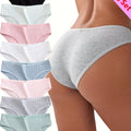 8-Pack Women's Thigh-High Panties Breathable Comfort Stretch Solid Color Briefs for Everyday Home Wear - The Superior Findings Depot