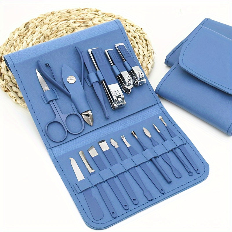 Nail Clippers Manicure Tool Set, With Portable Travel Case, Cuticle Nippers And Cutter Kit, Professional Nail Clippers Pedicure Kit, Grooming Kit For Travel - The Superior Findings Depot