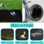 1pc of 91.44x127.0 cm barbecue mat, floor mat for barbecue, barbecue mat for outdoor barbecue deck protection, barbecue mat, reusable - The Superior Findings Depot