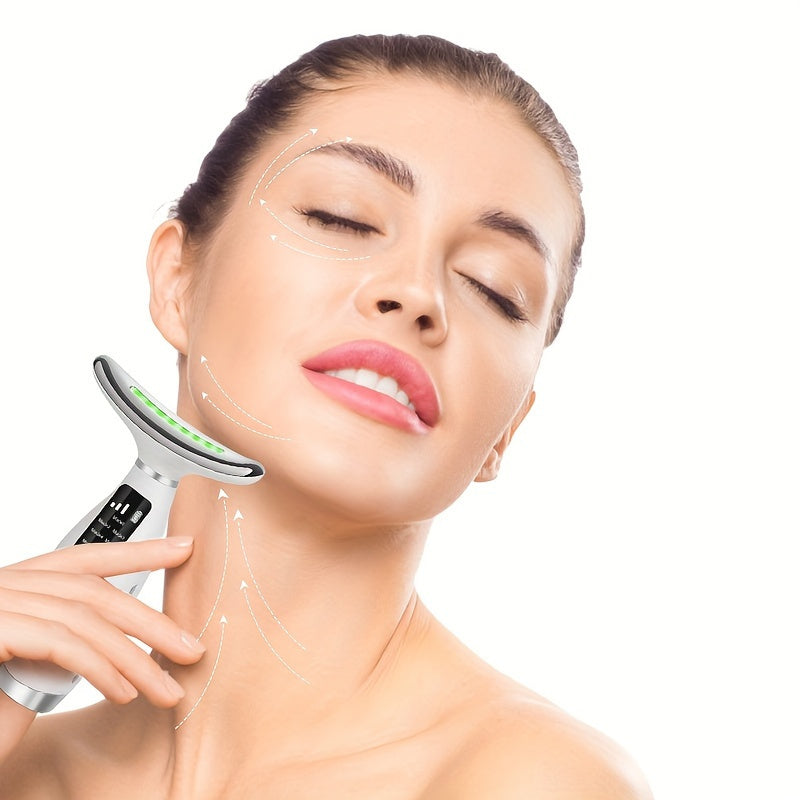 Face and Neck Massager, 7 Modes, Rechargeable USB, Home Neck and Face Massager, Perfect Gift for Mom on Mother's Day, Perfect Gift Choice for 10 Holidays - The Superior Findings Depot