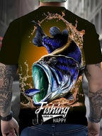 Men's Summer Creative Fashion 3D Digital Print T-Shirt