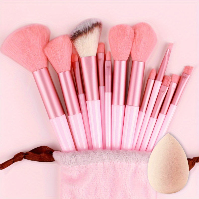 13PCS Soft Fluffy Makeup Brushes Set For Cosmetics Foundation Blush Powder Eyeshadow Kabuki Blending Makeup Brush Beauty Tool - The Superior Findings Depot