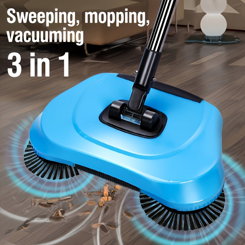 Multifunctional Hand Push Sweeper Set, Cleaning Power for Home, Dry and Wet Dual Use to Remove Trash, Hair, and Dust,, Ideal for Hardwood and Ceramic Tile Floors, A Must-Have Cleaning Tool - The Superior Findings Depot
