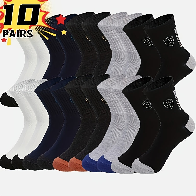 Men's Socks - Mid Tube Anti-Odor Sports Socks (20pcs/10pcs)
