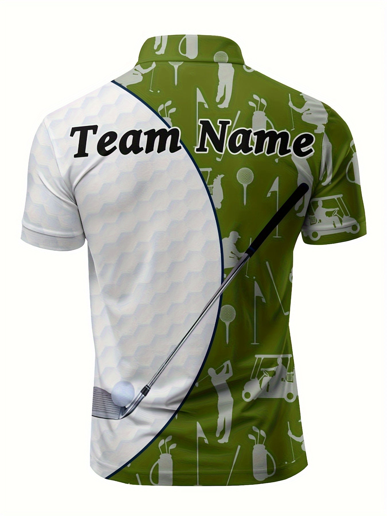 Customizable Men's Golf Shirt - Breathable Quick-Dry Team Logo