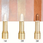 3D Highlighting & Contouring Stick, Side Shadow Face Concealer Stick, Eye Brightening Swivel Stick, Small Golden Tube Pearly Glitter Concealer Stick, Makeup For All Skin Tones For Music Festival - The Superior Findings Depot