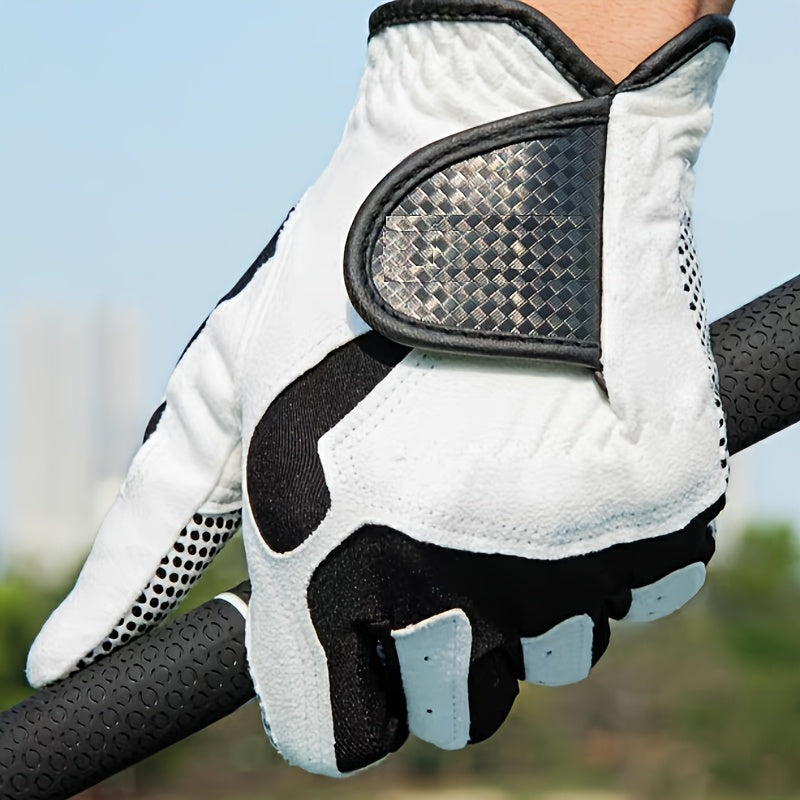 1 Golf Glove | Breathable, Elastic, Non-Slip, Wear-Resistant, Unisex, Single-Handed, Left or Right, Polyester Fiber