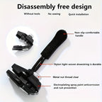 Set of 6 Universal Black Zipper Replacements - Detachable No Sewing