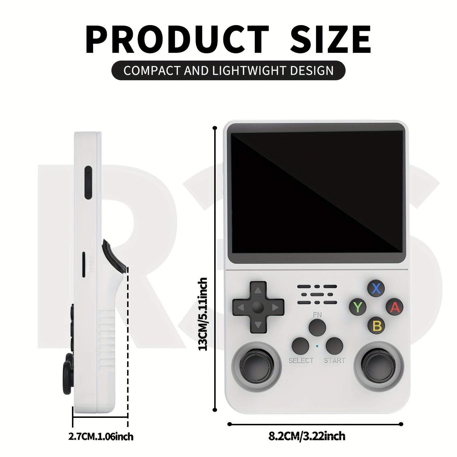 Retro Handheld Game Console R36S / 7 Colors Available / 3.5" Screen Classic Entertainment / 64GB Portable Gaming Device with USB Charging & Rechargeable Battery / Plug and Play - The Superior Findings Depot