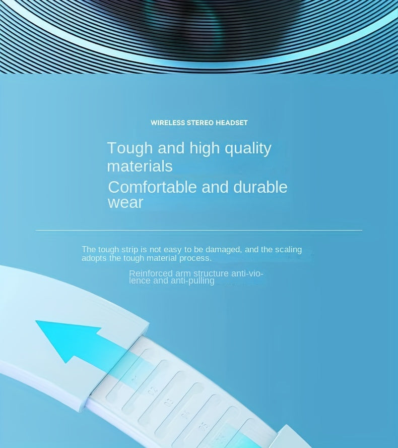 39 Luminous Wireless Headphones with Plug-in, Wired and Wireless Multifunctional Use - The Superior Findings Depot