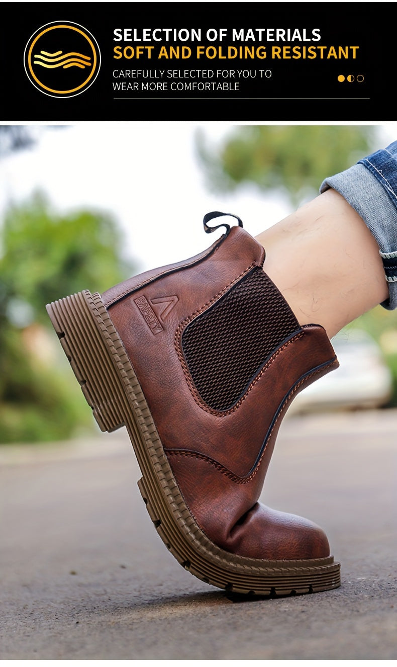 All-Season Steel Toe Work Sneakers - Breathable Safety Shoes