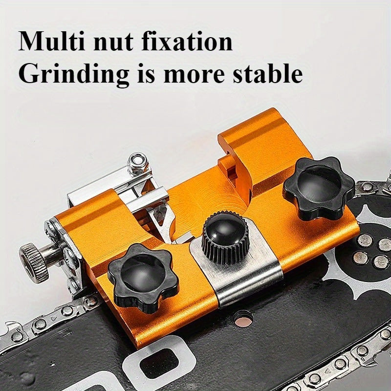 1pc Portable Hand Cranked Chain Saw Sharpener - Fast Sharpening Tool Kit