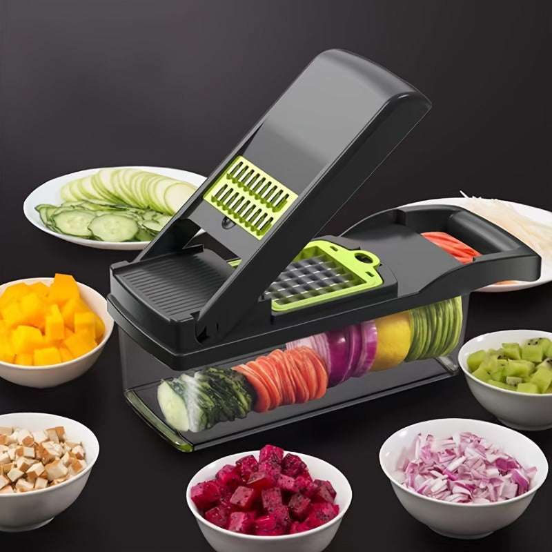 14-in-1 Multifunctional Vegetable Chopper & Slicer - 3 Bells Plastic