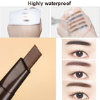 Waterproof 5 Colors Natural Makeup Double Heads Automatic Eyebrow Pencil Waterproof Long-lasting Easy Ware Eyebrow Pen With Eyebrow Brush - The Superior Findings Depot