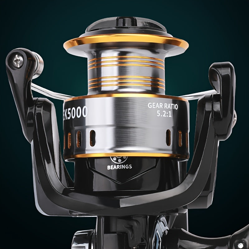 BILLINGS EK 1000~7000 Series, 5.2:1 Gear Ratio, 26LB Max Drag, Aluminum Alloy Metal Spool, Spinning Fishing Reel, For Freshwater Saltwater, Ambidextrous, Rotating, PA (Polyamide, Nylon) Major Material, Mixed Color, 1 Product - The Superior Findings Depot