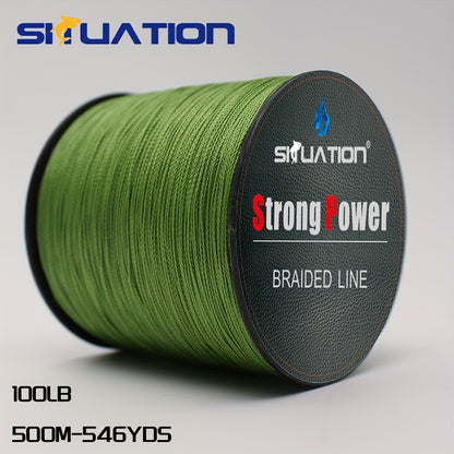 300/500M 4-Strand Multifilament PE Braided Fishing Line - I-Super Strong Anti-abrasion, Smooth Long Casting, 328/546YDS, 10/20/30/40/80LB (4.54/9.07/13.61/18.21/18.94/G36) Abashisekeli