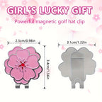Caiton Magnetic Rose Flower Golf Hat Clip - Anti-Rust Durable