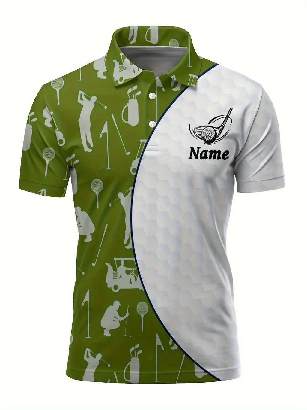 Customizable Men's Golf Shirt - Breathable Quick-Dry Team Logo