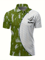 Customizable Men's Golf Shirt - Breathable Quick-Dry Team Logo