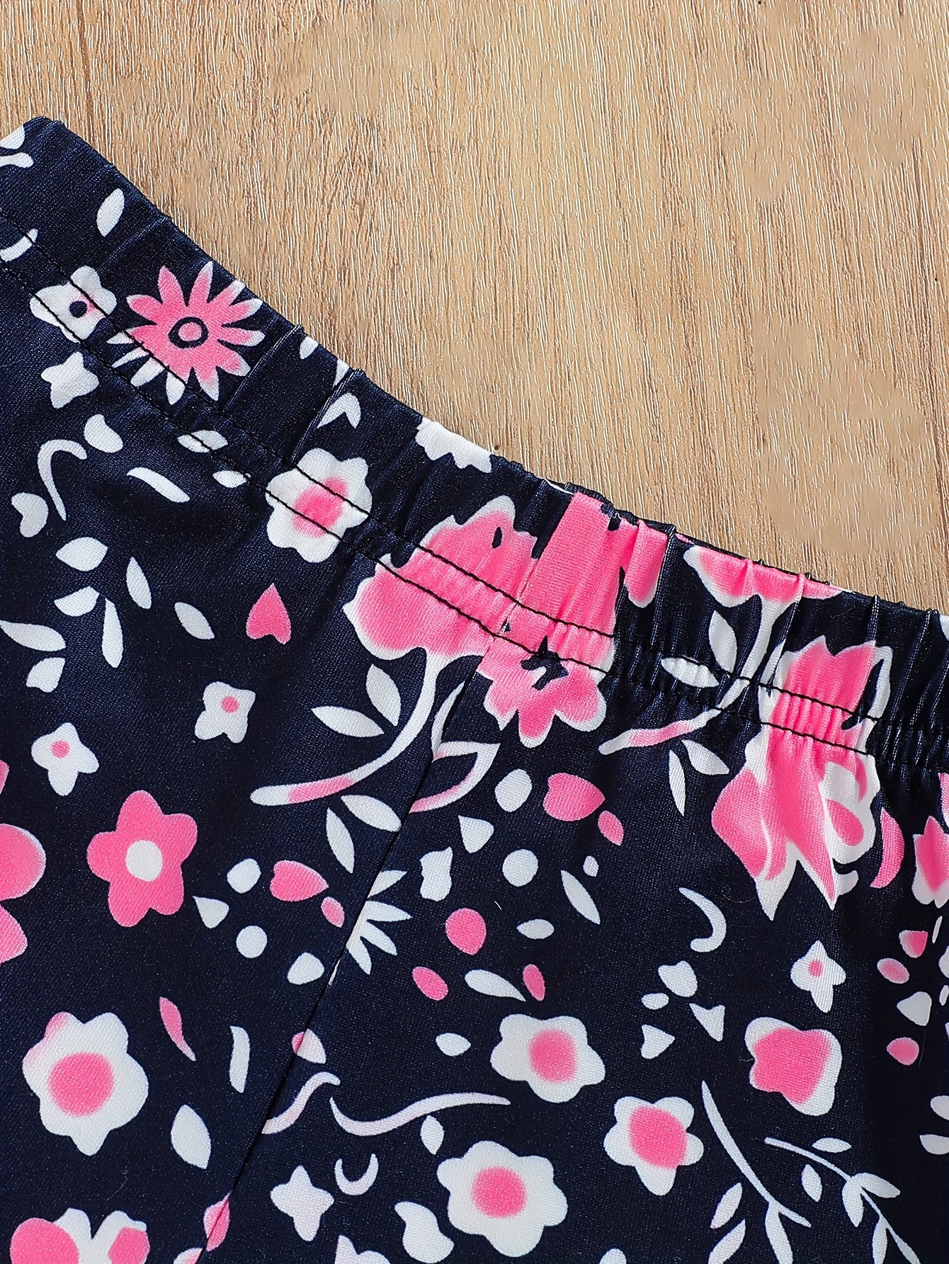 2pcs Girls' Clothing Party Slogan Large Glasses Print Pattern Drop Shoulder Irregular Hem Design Loose Short Sleeve T-Shirt + Floral Print Skinny Nine-Tenths Bottoms Set Girls' Summer Outfit Holiday Gift Girls' Fashion Casual - The Superior Findings Depot