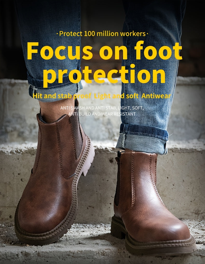 All-Season Steel Toe Work Sneakers - Breathable Safety Shoes