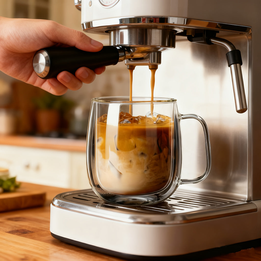 2/4pcs High Borosilicate Double-Layer Glass Mugs | Transparent Heat-Insulated Water Cups with Handles, Large Capacity, Burn Prevention Design, Perfect for Coffee, Tea, Smoothies | Durable Glass, Reusable, Hand Wash Only - The Superior Findings Depot