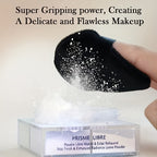 5pcs Soft Triangle Powder Puffs for Loose Powder, Mineral Powder, Body Powder, Velour Cosmetic Foundation Sponges - Nude and Black - Beauty Makeup Tools - The Superior Findings Depot