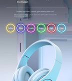 39 Luminous Wireless Headphones with Plug-in, Wired and Wireless Multifunctional Use - The Superior Findings Depot