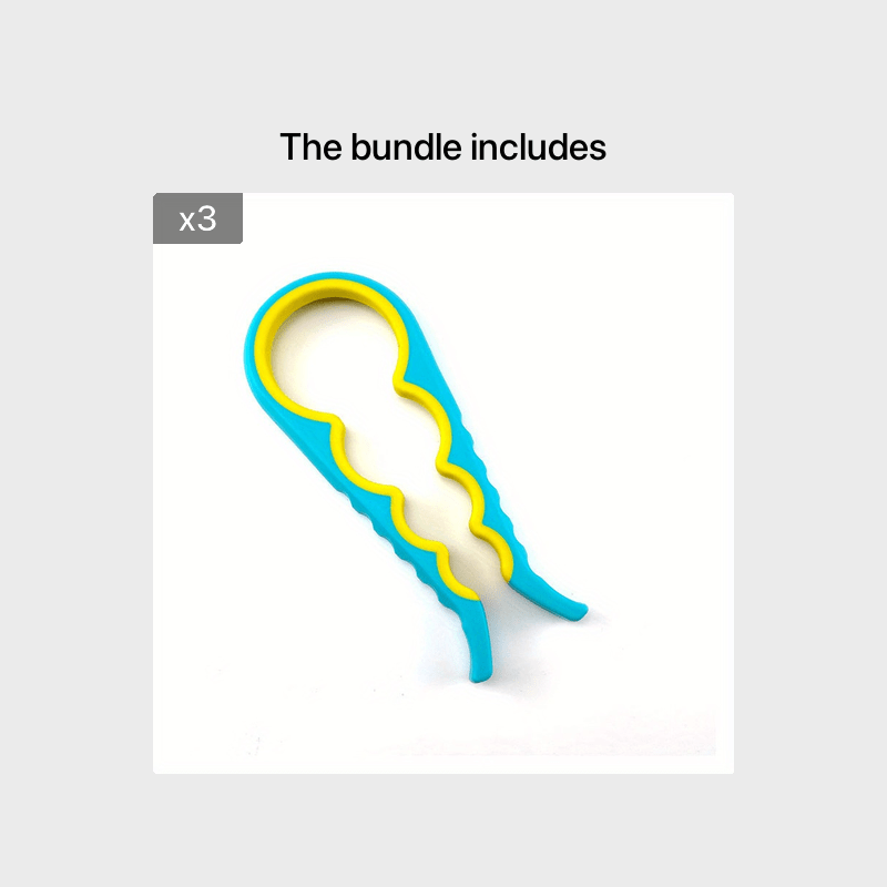 1pc 4-in-1 Multi-Purpose Can Opener with Non-Slip Grip - Perfect for Beer Bottles and Home Kitchen Use