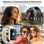 Smart Watch, 1.83" Full Touch Screen, Activity Tracker with Call & Message Functions, Pedometer, Multiple Sports Modes, Compatible with IOS/Android Devices, Simple Style, Ideal Gift for Any Occasion - The Superior Findings Depot