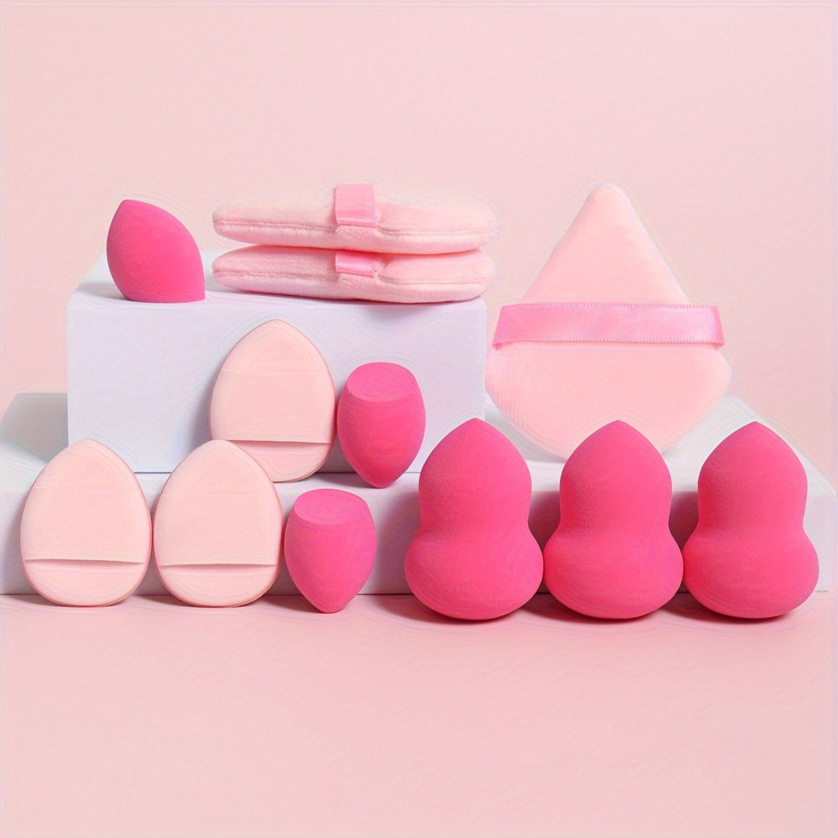 This 12pcs All-Purpose Makeup Sponge Set Includes 3 Loose Powder Puffs, 3 Puffs, 3 Beauty Blenders, And 3 Beauty Blenders. The Foundation Blending Sponge Is Flawless with Liquid, Cream, And Powder Foundations. It'S a Latex-Fr - The Superior Findings Depot