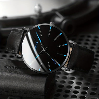 3pcs/set - Elegant Men's Quartz Watch with Matching Bracelet and Necklace - Stylish Timepiece, Perfect for Gifting on Special Occasions
