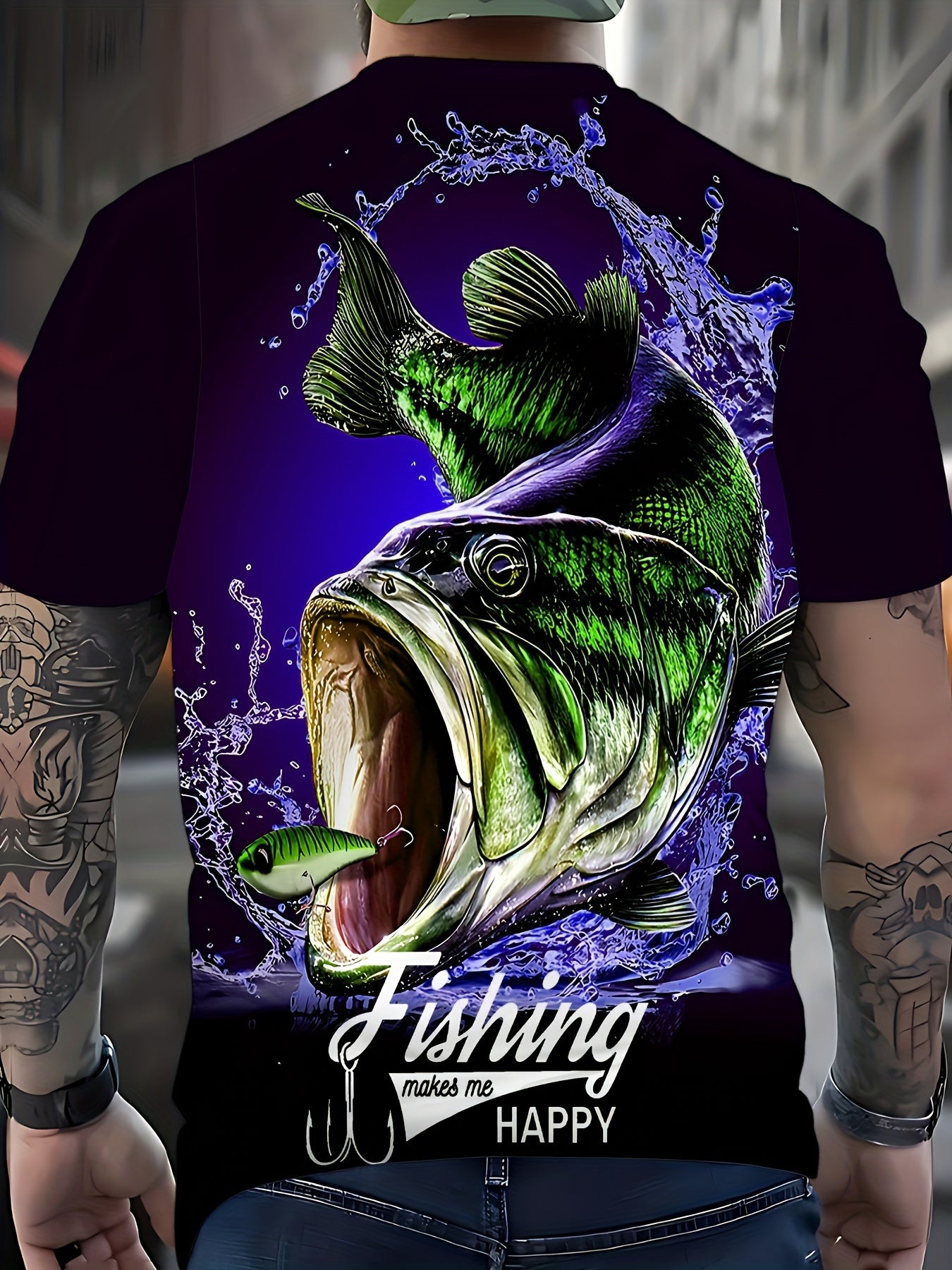Men's Summer Creative Fashion 3D Digital Print T-Shirt