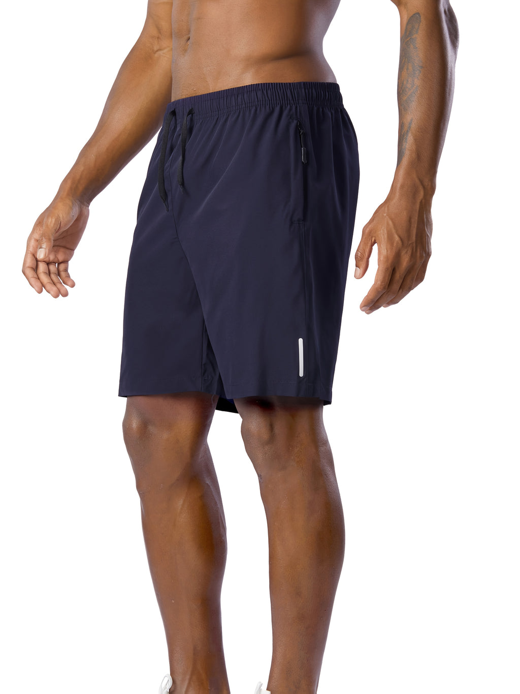 3pcs Men'S Summer Sports Shorts - Breathable Quick-Dry Fabric, Drawstring Waist with Zipper Pockets, Lightweight & Comfortable for Running, Hiking, Outdoor Activities - Black, Navy Blue, Dark Gray - Perfect Gift for Active Me - The Superior Findings Depot