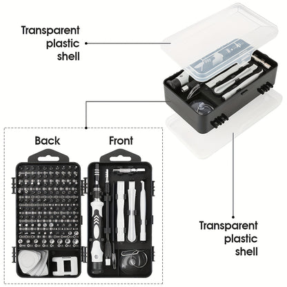 115-in-1 Precision Screwdriver Set – Upgraded Magnetic Repair Tool Kit with High Hardness Steel Bits, Special-Shaped Heads, and Multifunctional Disassembly Tools for Mobile Phones, Laptops &amp; Electronics
