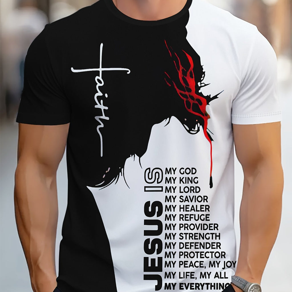 Casual Short-Sleeve Outdoor Men's Crew Neck T-Shirt